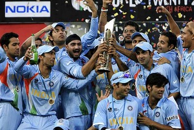 India won its 2nd world cup title in 20-20 cricket