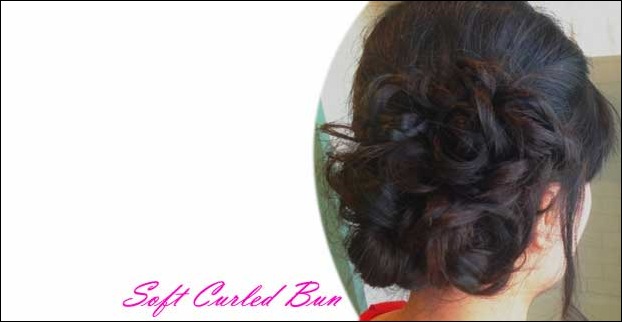 Soft Curled Bun Hairstyle