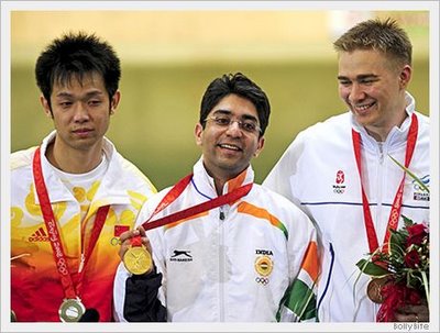 Abhinav Bindra got the first gold medal for India in Olympics