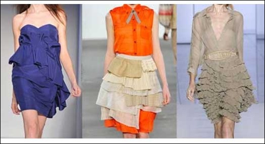 Ruffles and Pleats in street fashion