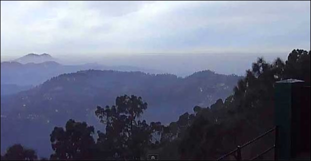A downhill hill view from monkey point in Kasauli.