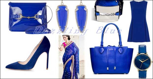 Dazzling blue was the trend of the year