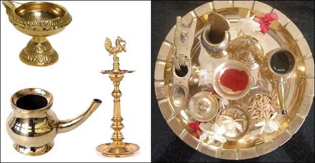 Brass Items are also famous items to buy from Kerala
