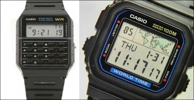 Digital Watches were a popular fashion accessory in the 90s era