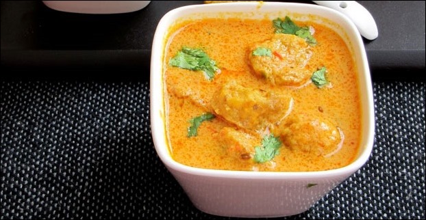 Gatte ki sabzi is another typical 'Rajasthani Dish' which you can trace in Udaipur