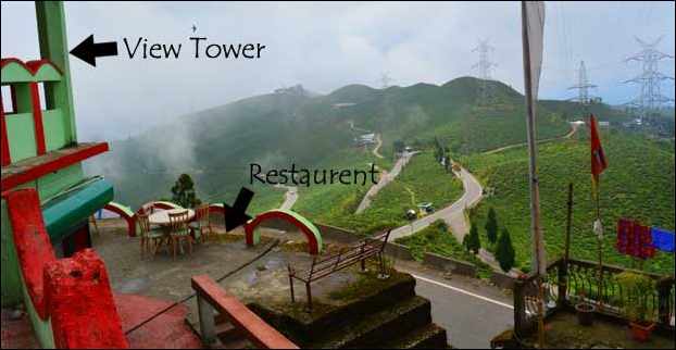 A small restaurent provides refreshment at Tingling View Point