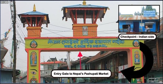 The way to Pashupati Market adjacent to Mirik-Darjeeling Road