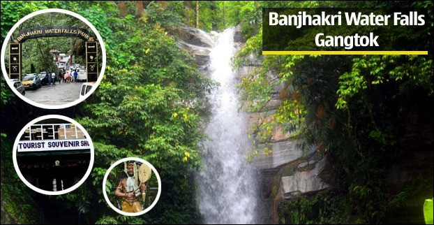 Banjhakri Fall is very popular tourist place in Gangtok