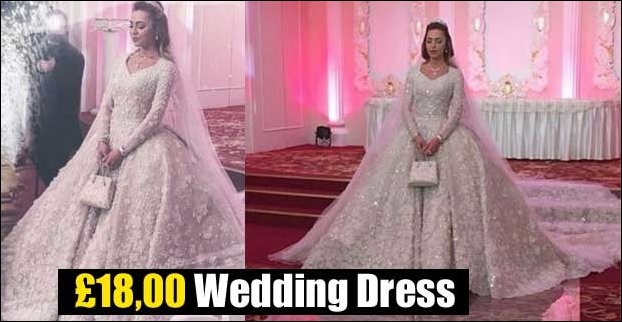 bride’s wedding dress was worth £18,00 (16 lakhs)