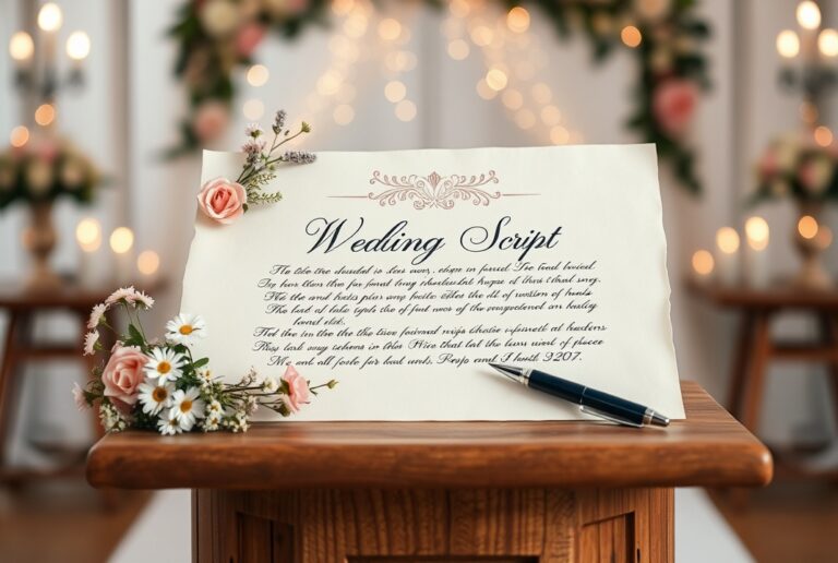 perfect wedding script writing