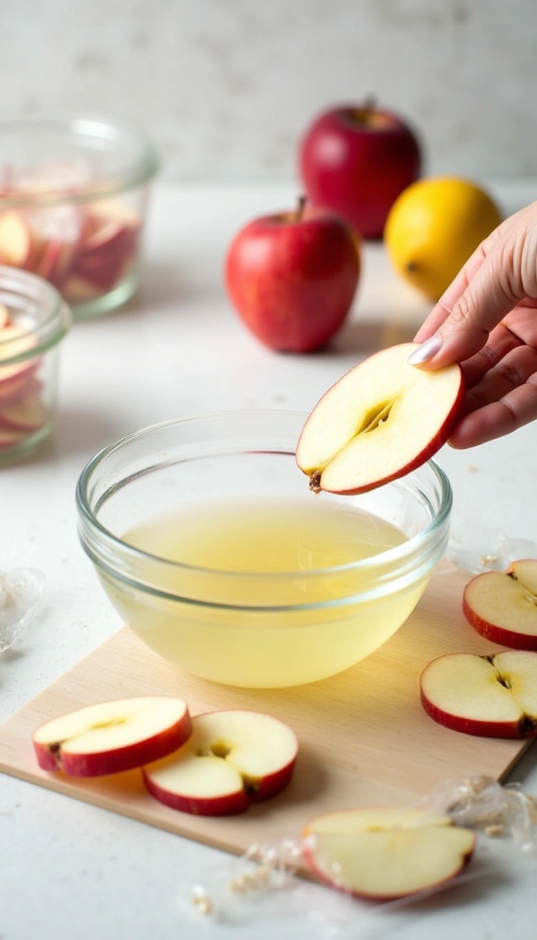 Keep apples from browning