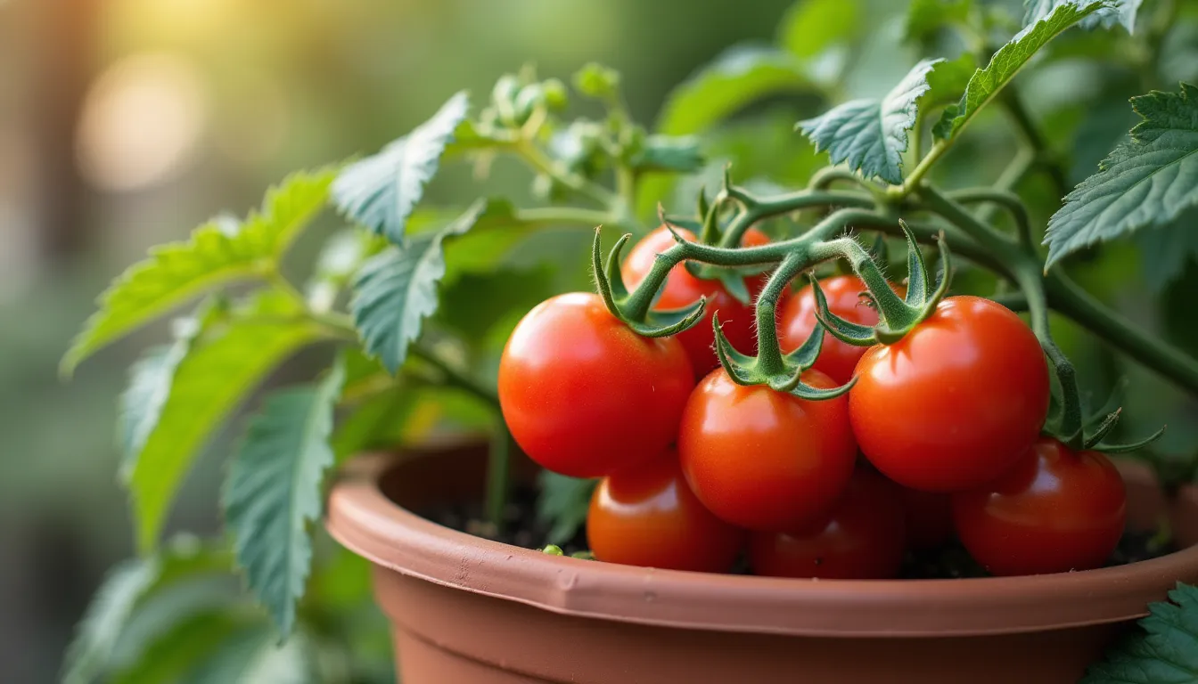 grow tomato in a container