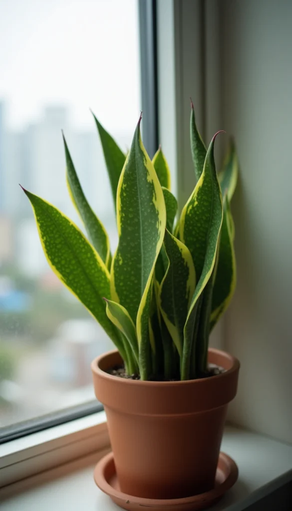 caring snake plant