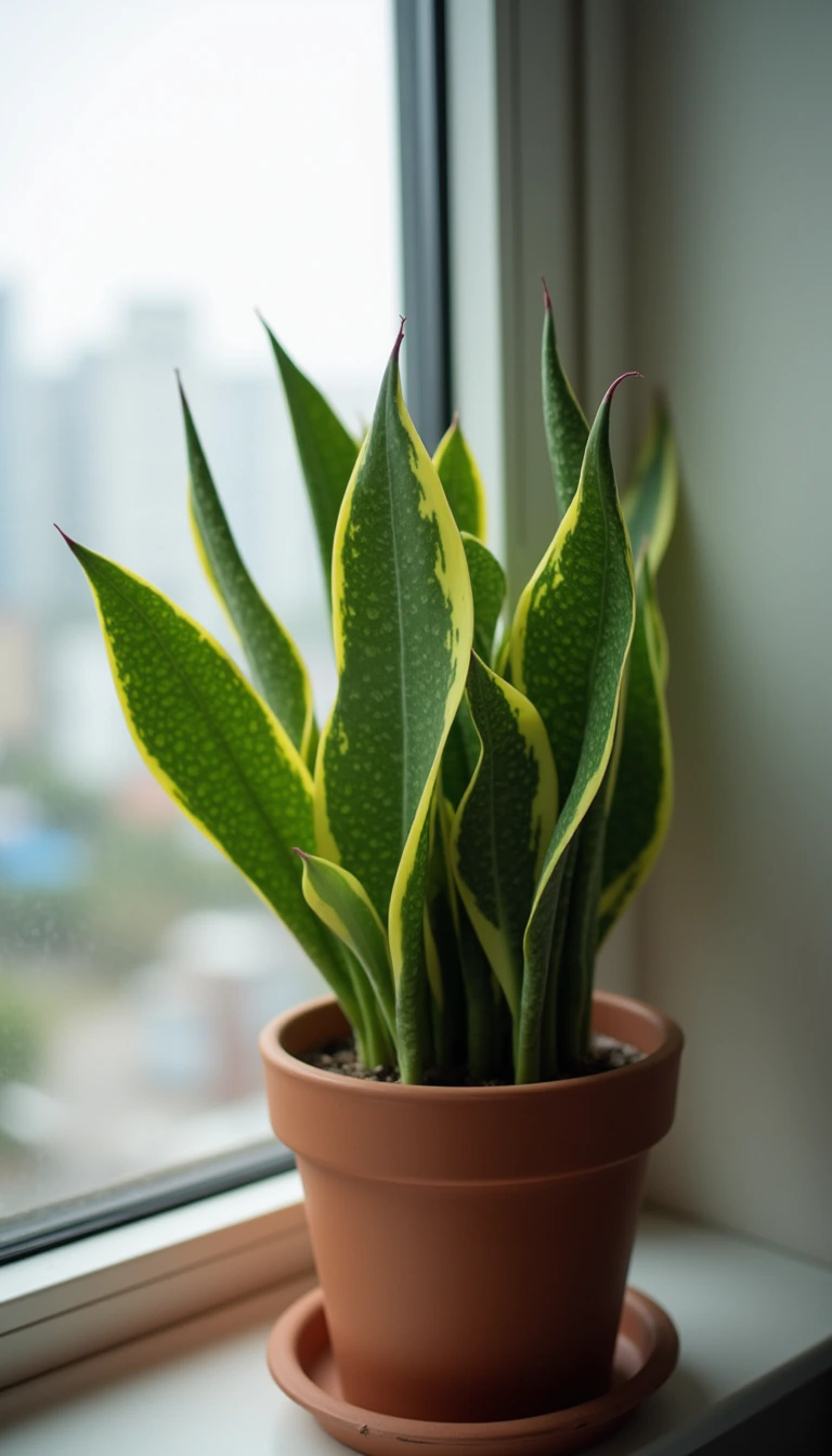 caring snake plant